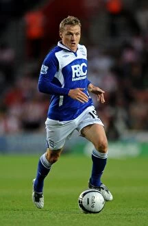Images Dated 25th August 2009: Birmingham City's Historic Carling Cup Upset: Gary O'Connor's Euphoric Moment vs