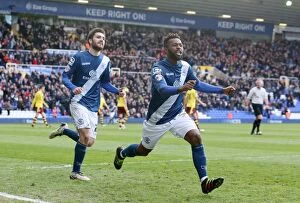 Images Dated 16th April 2016: Birmingham City's Jacques Maghoma Scores First Goal Against Burnley in Sky Bet Championship Match