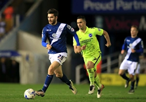 Birmingham City's Jon Toral Slips Past Brighton's Biram Kayal in Sky Bet Championship Clash