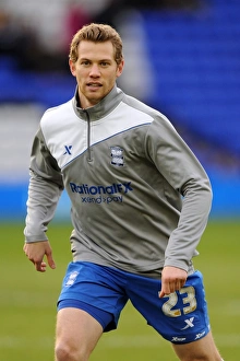 Birmingham City's Jonathan Spector in Action against Blackpool (Npower Championship, 31-12-2011)