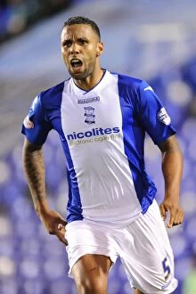 Images Dated 6th August 2013: Birmingham City's Kyle Bartley: Celebrating a Hat-trick Against Plymouth Argyle in the Capital One