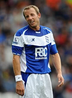 Images Dated 7th August 2010: Birmingham City's Lee Bowyer Leads the Charge Against Mallorca in 2010 Pre-Season Clash at St
