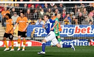 Images Dated 29th November 2009: Birmingham City's Lee Bowyer Scores Shocking Goal Against Wolverhampton Wanderers in Premier