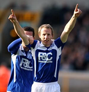 29-11-2009 v Wolverhampton Wanderers, Molineux Collection: Birmingham City's Lee Bowyer Scores Stunning Goal to Stun Wolverhampton Wanderers in Premier