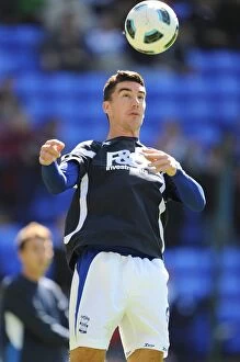 Images Dated 29th August 2010: Birmingham City's Liam Ridgewell in Action Against Bolton Wanderers, Premier League (2010)