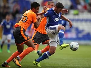 Soccer Football Full Length Collection: Birmingham City's Lukas Jutkiewicz Breaks Free: A Thrilling Moment from Birmingham City vs Reading