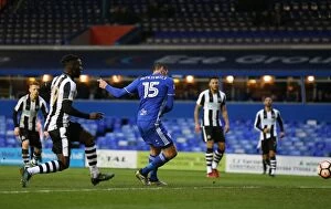 Soccer Football Collection: Birmingham City's Lukas Jutkiewicz Scores the Game-Winning Goal Against Newcastle United in FA Cup