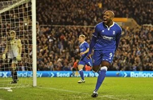Images Dated 3rd November 2011: Birmingham City's Marlon King Scores Brace: Double Victory Over Club Brugge in UEFA Europa League