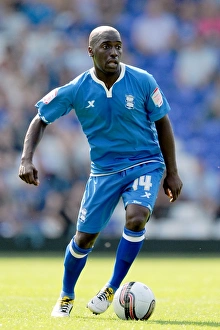 Birmingham City's Morgaro Gomis in Action Against Everton (30-07-2011, St. Andrew's)