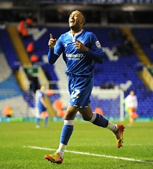 31-12-2011 v Blackpool, St. Andrew's Collection: Birmingham City's Nathan Redmond Hat-Trick: Triumphing Over Blackpool (December 31, 2011)