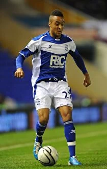 Images Dated 26th October 2010: Birmingham City's Nathan Redmond Thrills in Carling Cup Clash Against Brentford (2011)