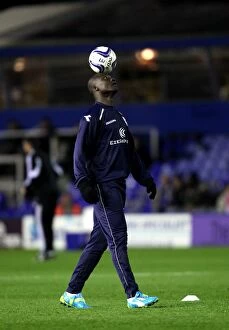 Birmingham City v Bristol City : St. Andrew's : 06-11-2012 Collection: Birmingham City's Papa Bouba Diop: A Balancing Act During Npower Championship Warm-Up