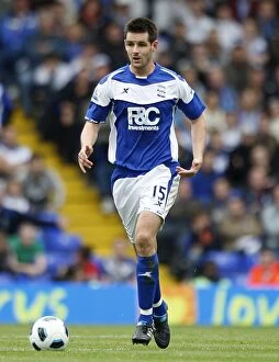 Images Dated 2nd October 2010: Birmingham City's Scott Dann in Action Against Everton (Premier League, October 2, 2010)