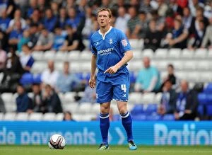13-08-2011 v Coventry City, St. Andrew's Collection: Birmingham City's Steven Caldwell in Action Against Coventry City (Npower Championship 2011)