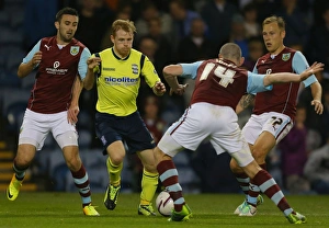 Burnley's Defensive Wall Stands Firm Against Birmingham City's Chris Burke