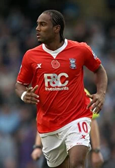 Images Dated 13th November 2010: Cameron Jerome at Manchester City: A Premier League Showdown (13-11-2010)