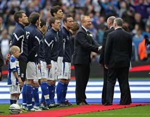 Carling Cup Winners - 2011 Collection: Pre-match Action
