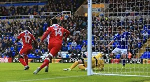 Images Dated 8th August 2017: Che Adams Scores Hat-trick: Birmingham City Thrashes Crawley Town in Carabao Cup First Round