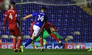 Sky Bet Championship - Birmingham City v Cardiff City - St Andrew's Collection: Che Adams Scores the Opener: Birmingham City vs. Cardiff City (Sky Bet Championship)
