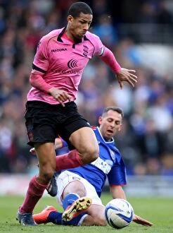 Images Dated 27th April 2013: Chopra vs. Davies: Unyielding Rivalry in the Championship Showdown - Ipswich Town vs