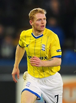 Chris Burke in Action: Birmingham City vs. Club Brugge, UEFA Europa League Group H (October 20, 2011)