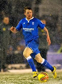 Images Dated 4th February 2012: Chris Burke in Action: Birmingham City vs Southampton (Npower Championship 2012)