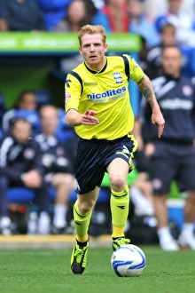 Chris Burke in Action: Birmingham City vs. Reading, Sky Bet Championship (September 28, 2013) - Madejski Stadium