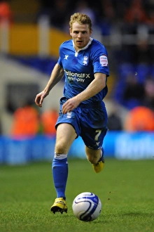 Chris Burke in Action: Birmingham City vs Blackpool, St. Andrew's, Championship 2011-12