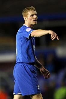 Images Dated 26th October 2011: Chris Burke in Action: Birmingham City vs Leeds United (Npower Championship, 26-10-2011)