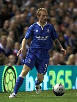 25-08-2011, Play Off Second Leg v Nacional, St. Andrew's Collection: Chris Burke in Action: Birmingham City vs Nacional - UEFA Europa League Play-Off Second Leg (2011)