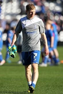 Images Dated 25th February 2012: Chris Burke in Action: Birmingham City vs Nottingham Forest (Npower Championship 2012)