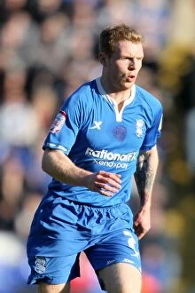Images Dated 25th February 2012: Chris Burke in Action: Birmingham City vs Nottingham Forest (Npower Championship, 2012)