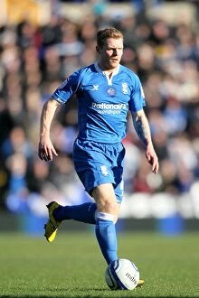 Images Dated 25th February 2012: Chris Burke in Action: Birmingham City vs Nottingham Forest (Npower Championship, 25-02-2012)