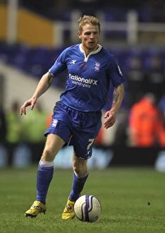 Chris Burke in Action: Birmingham City vs Portsmouth Championship Clash (07-02-2012)