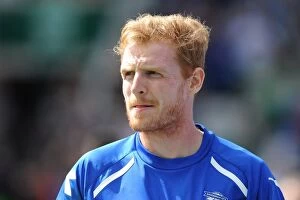 Images Dated 3rd August 2013: Chris Burke vs. Watford: Intense Face-Off in Birmingham City's Sky Bet Championship Match