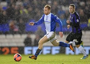 FA Cup : Round 3 Replay : Birmingham City v Bristol Rovers : St. Andrew's : 14-01-2014 Collection: Chris Burke's Thrilling Run: Birmingham City's FA Cup Upset Against Bristol Rovers (14-01-2014)