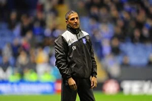 Images Dated 13th March 2012: Chris Hughton Rallies Birmingham City Against Leicester City at The King Power Stadium