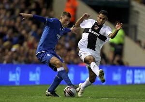 Images Dated 25th August 2011: Chris Wood vs. Ferreira Danielson: A UEFA Europa League Battle at St. Andrew's