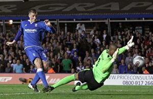 25-08-2011, Play Off Second Leg v Nacional, St. Andrew's Collection: Chris Wood's Hat-Trick: Birmingham City Secures Europa League Victory over Nacional (25-08-2011)