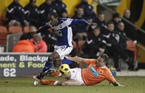 Images Dated 4th January 2011: Clash at Bloomfield Road: A Premier League Battle Between Jerome and Evatt - Birmingham City vs