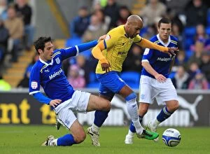 Images Dated 4th December 2011: Clash in the Championship: Marlon King vs. Peter Whittingham, Birmingham City vs