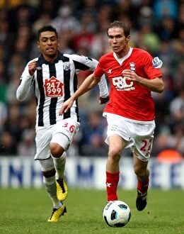18-09-2010 v West Bromwich Albion, The Hawthorns Collection: Clash of the Midfield Titans: Hleb vs Jara - Birmingham City vs West Bromwich Albion