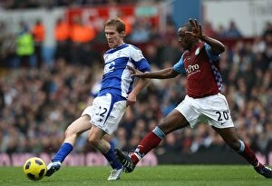 Images Dated 31st October 2010: Clash of the Midfield Titans: Hleb vs. Reo-Coker in the Birmingham Derby, 2010
