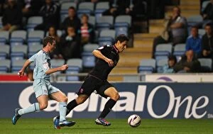 Images Dated 28th August 2012: Clash of the Midlands Rivals: Coventry City vs. Birmingham City in the Capital One Cup at Ricoh