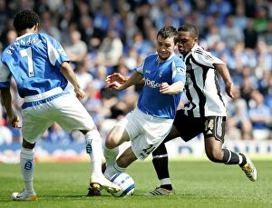 Images Dated 29th April 2006: Clash at St. Andrew's: A Battle Between Zogbia and Johnson - Birmingham City vs