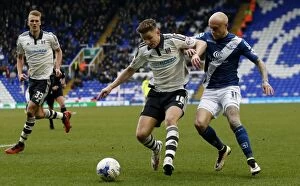 Images Dated 19th March 2016: Clash at St. Andrews: Tom Cairney vs. David Cotterill in Sky Bet Championship Showdown