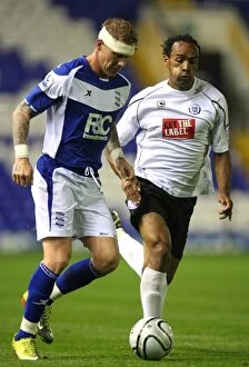Images Dated 26th August 2010: Clash of the Strikers: Garry O'Connor vs. Chris O'Grady - Birmingham City vs
