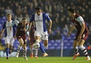 Sky Bet Championship : Birmingham City v Burnley : St. Andrew's : 12-03-2014 Collection: Clash of the Titans: Adeyemi vs Burnley Defenders in Sky Bet Championship
