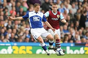 Images Dated 1st May 2010: Clash of the Titans: Vignal vs. Paterson in Birmingham City vs. Burnley (BPL, 01-05-2010)