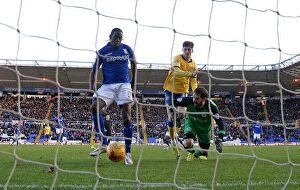 Images Dated 10th January 2015: Clayton Donaldson Scores Birmingham City's Second Goal vs. Wigan Athletic (Sky Bet Championship)